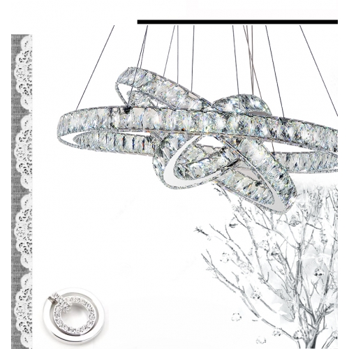 żyrandol z okręgami